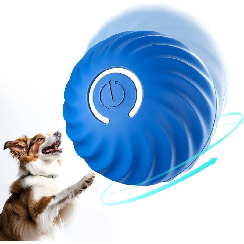 Automatic Moving Dog Ball - كرة لعبة تفاعلية للكلاب تعمل عبر