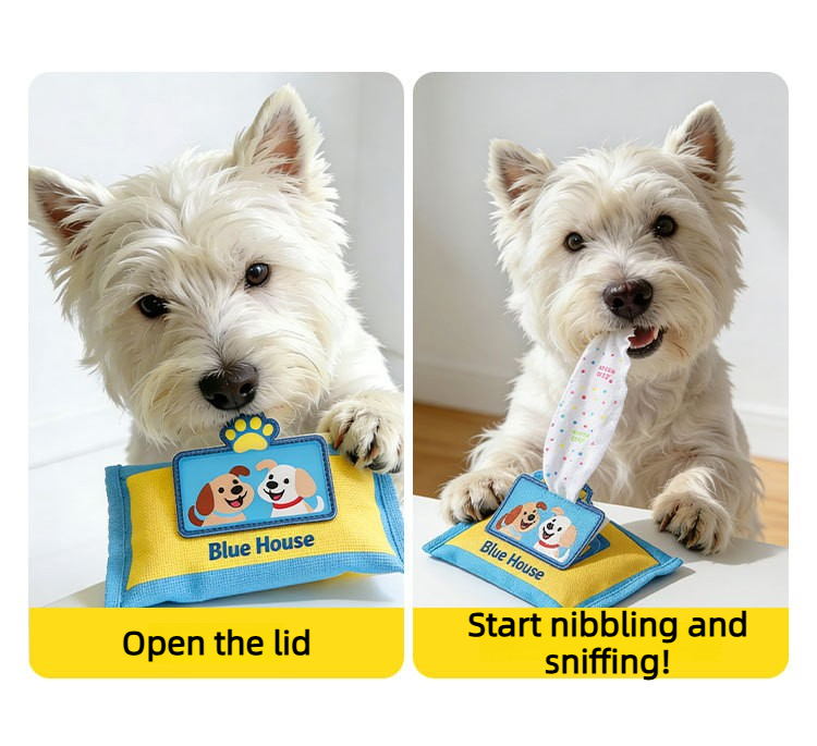 لعبة صندوق مناديل متينة ومقاوم - مراجعة Dog Puzzle Feeder Toy وسعره