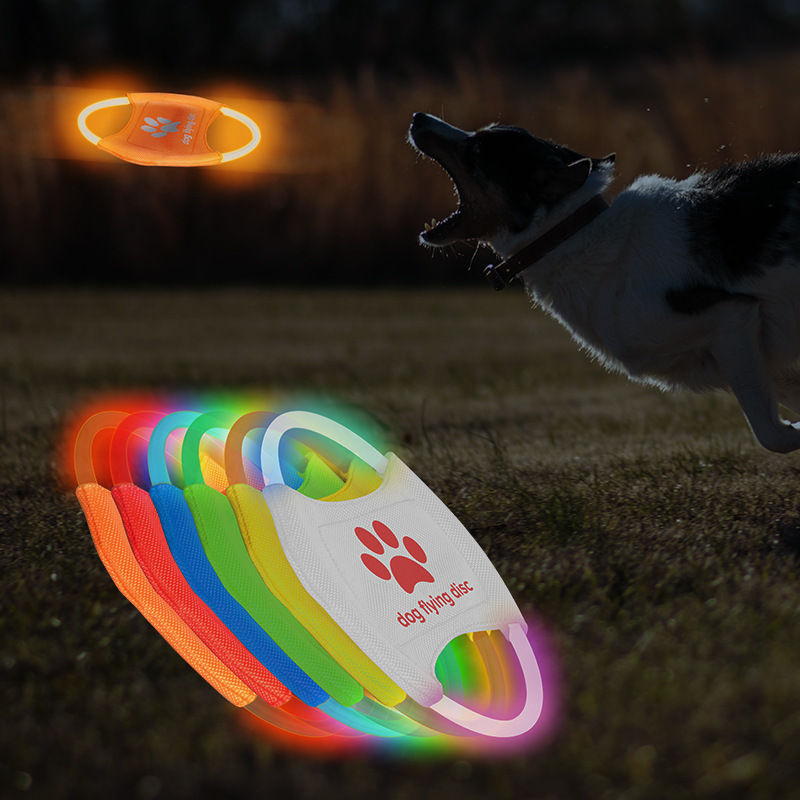 قرص طائر للكلاب LED، ألعاب الح - مراجعة Flying Disc Dog Training Toy وسعره