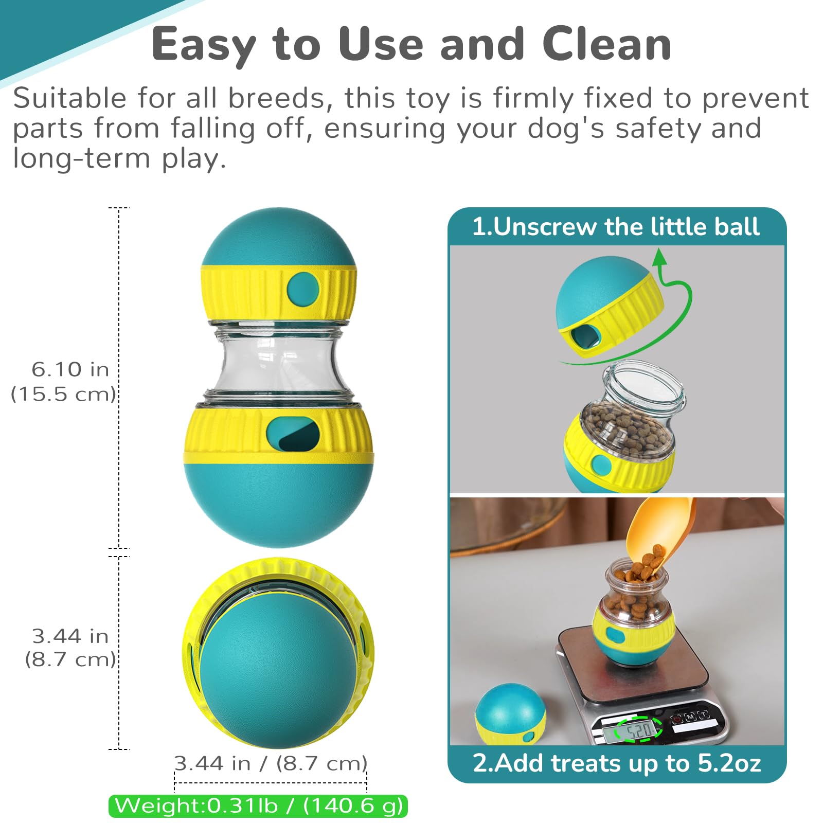ألعاب الكلاب وكرة التغذية البط - مراجعة Dog Puzzle Feeder Toy وسعره