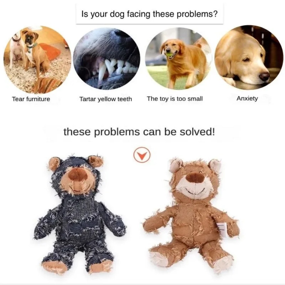 رفيق الكلب للمضغ لعبة الدب غير - مراجعة Indestructible Dog Chew Toy وسعره