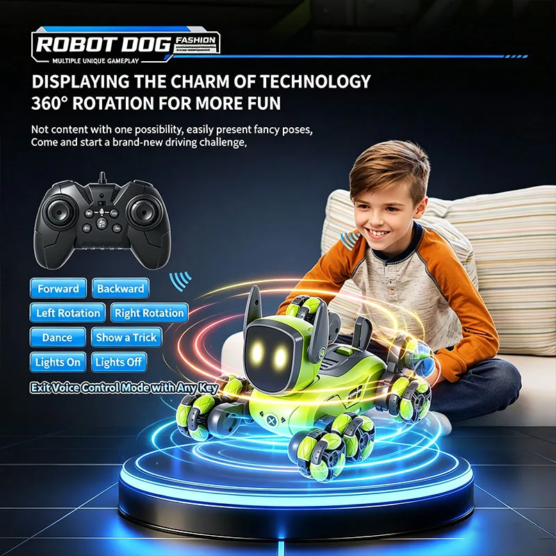 روبوت كلب آلي JJRC Q200 2026 ل - مراجعة Interactive Squeaky Plush Dog Toy وسعره