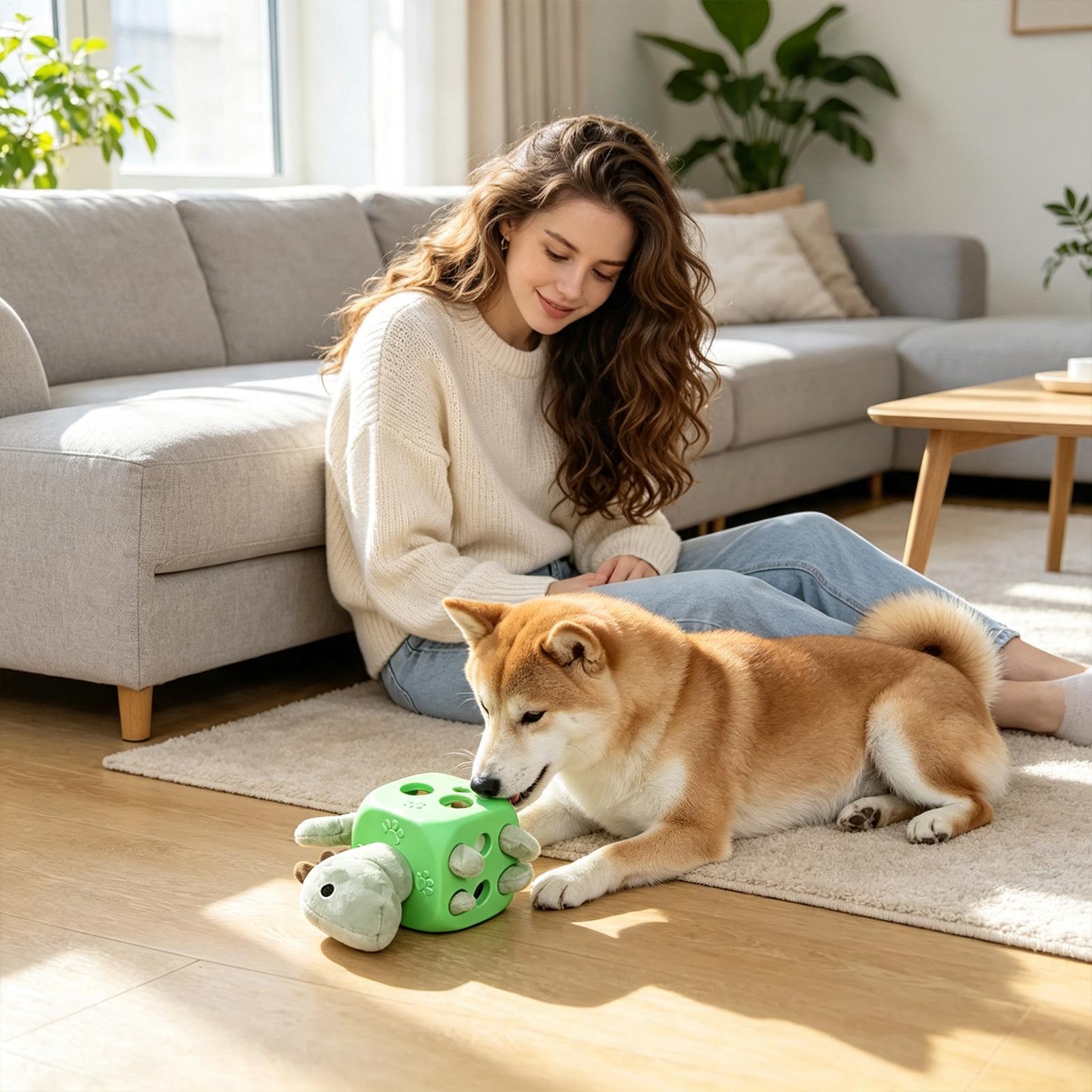 لعبة تفاعلية للكلاب، أداة تغذي - مراجعة Rubber Treat Dispensing Dog Toy وسعره