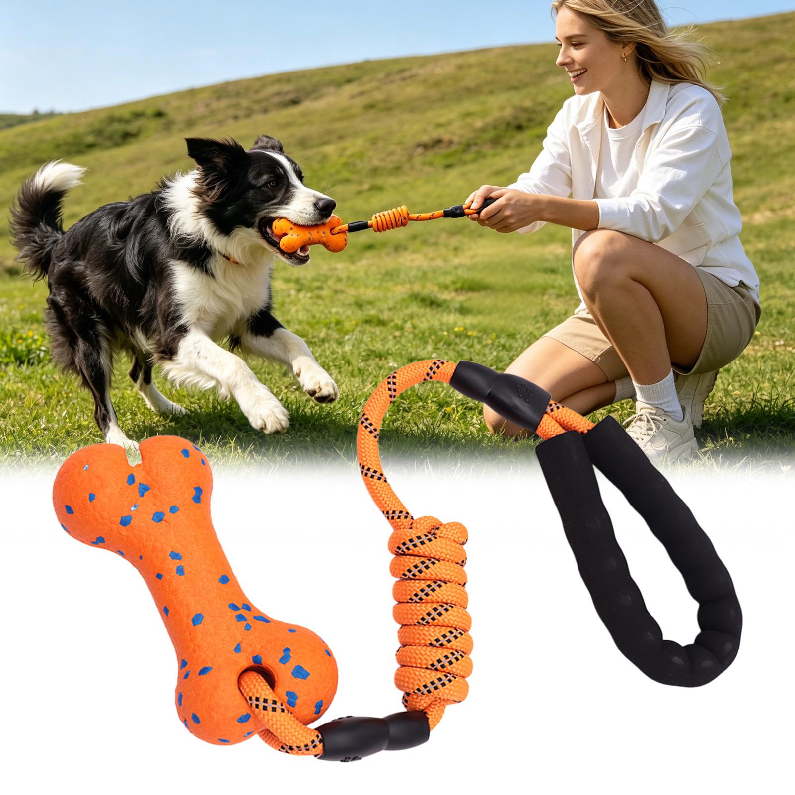 لعبة سحب الحبل للكلاب، لعبة عظ - مراجعة Dog Rope Toy Aggressive Chewers وسعره