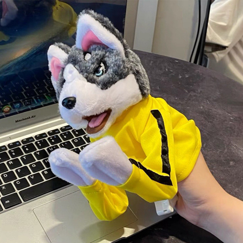 طفل الكونغ فو أجش قفازات لعبة  - مراجعة Interactive Squeaky Plush Dog Toy وسعره