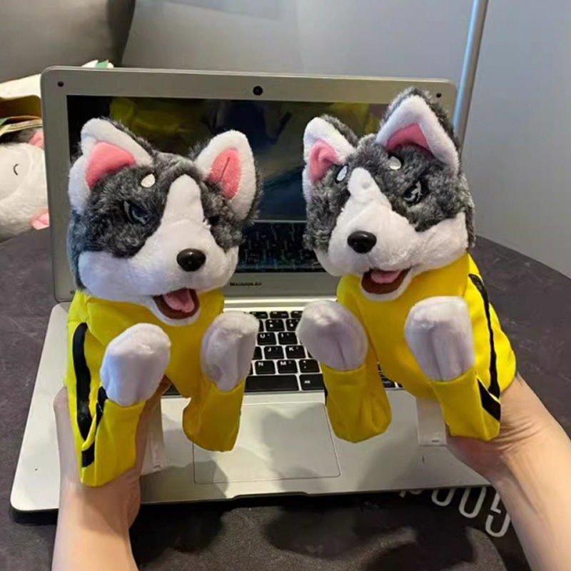 طفل الكونغ فو أجش قفازات لعبة  - مراجعة Interactive Squeaky Plush Dog Toy وسعره