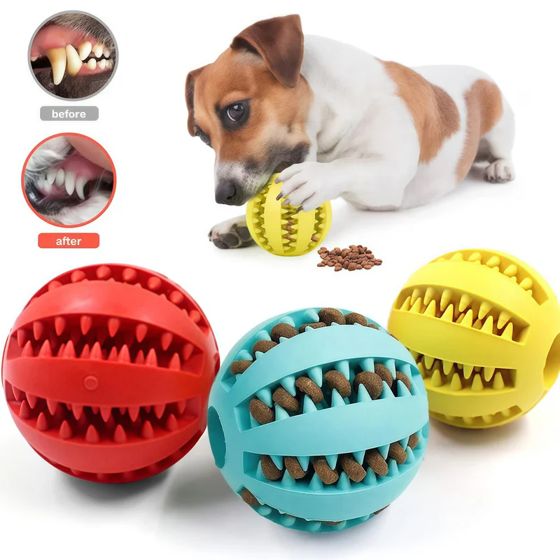 1/2 قطعة كرة لعبة للكلاب، كرات - مراجعة Dog Puzzle Feeder Toy وسعره